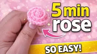 Crochet Rose Step by Step | Quick & Easy Flower for Beginners