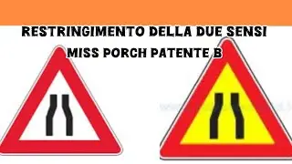 Segnale di pericolo : Restringimento della due sensi