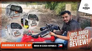 (PART 2/2) AirMaks 🇨🇿 Krait X HP Long Range Accuracy Review (50/75/100 Yards) New Shooter Experience