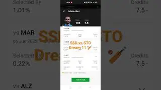 SSD vs STO Dream team | SSD vs STO Dream 11 prediction | SSD vs STO |#dream11 #ssd vs sto