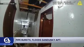 'I lost everything': Busted pipes floods apartment building in Sandusky