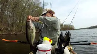 6lbbass from my ocean kayak trident