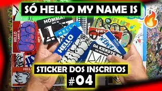 💥 Stickers HELLO MY NAME IS!! 👌 - STICKER DOS INSCRITOS #04 💥