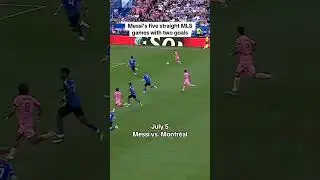 Messi Made American MLS History = 5 Consecutive Brace in Football Ever