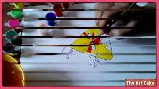 Angry Birds Drawing   How to Draw Yellow Angry Bird