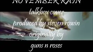 NOVEMBER RAIN - STEVEN ROWIN (GUNS N ROSES TALKBOX COVER)