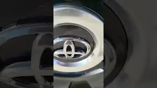 Quick how to remove Toyota emblem on wheel center cap