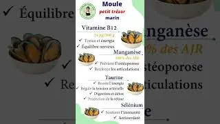 Moules, petits tr&eacute;sors marins... #sant&eacute; #recettes #healthy #aliments #antiaging #antistress