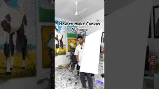 How to make canvas at home ☺️ just 299/- #canvas #painting #subscribe #art