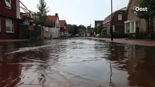 Liveblog: buien en onweer zorgen voor overlast in Overijssel
