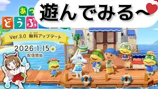 【あつ森#11】Ver.3.0無料アップデート遊んでみるよ/あつまれどうぶつの森