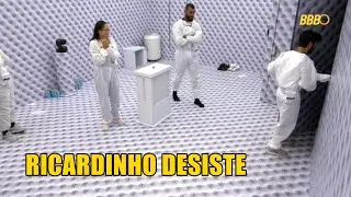 RICARDINHO DESISTIU DO QUARTO BRANCO VAI EMBORA GRITA ABRE ABRE