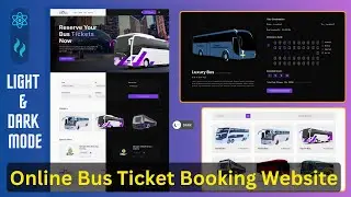 Create Online Bus Ticket Booking Website | React & Tailwind CSS