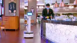Intelligent Smart Delivery robot for restaurant & coffee shop #robot #robotics #tech #technology