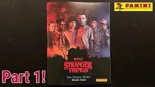 Sticking Panini Stranger Things Stickers Into My Album (Part 1)