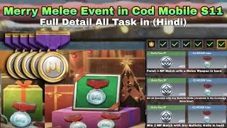 Merry Melee seasonal event in CODM S11 | Kill 20 Enemies with Any Ballistic Knife. Merry Melee Task