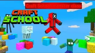 Craft School monster class i am play in Minecraft copy Parkour game 🎯