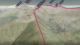 The Fairfield Horseshoe (Eastern Lake District) - 3D fly-through