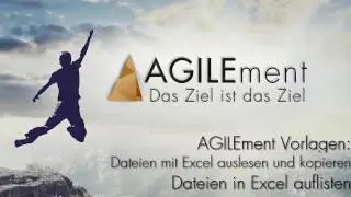 AGILEMENT - Dateien auslesen und kopieren mit Excel: Dateien in Excel auflisten