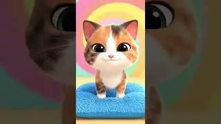 Cute Cat Milk Peete Hue 😍🥛 | Sweet Kitty Cartoon Short | Viral Video#cat #cartoon #shorts#viral