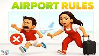 🎶Airport Safety Rules for Kids | Travel Behavior Song for Children