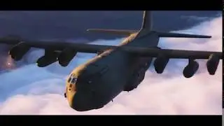 RAF C130J Air to Air refuel over Oxford