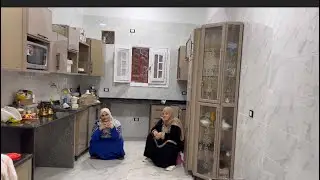 هنوووني وباركولي ❤️واخيراً فرشت مطبخي الجديد ⁉️اصعب خطوه في نقل الفرش عدت على خير🤲