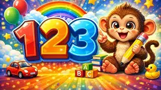 Let's Learn 1 2 3 4 5 6 Number Counting For Kids || 123 English Number For Baby #learning 1 2 3 4 5
