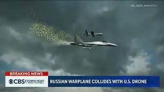 US Black Sea Drone Crash: CBS Graphic Shows US Version Of Events
