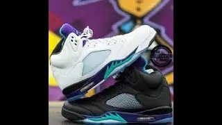Custom Jordan 5 Black Grape