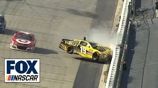 Kyle Larson Wrecks Carl Edwards - Dover - 2016 NASCAR Sprint Cup
