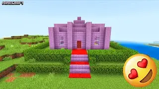 Pink Castle Build Hack Idea Minecraft | Gameplay | Affect Gamer