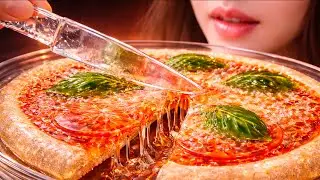 Making an Authentic Italian Pizza with Glass Ingredients 🍕✨