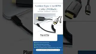 Vention Type-C to HDMI Cable (2M Black)