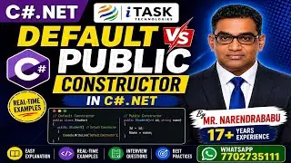 Master Constructors in C#.Net | Real-Time Examples by Mr. Narendrababu