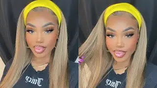 Bomb Highlight Brown Blonde HEADBAND WIG| Victoria’s Wigs Review/install