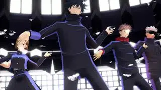 【MMD呪術廻戦】虎杖悠仁、伏黒恵、野薔薇ちゃん、五条先生、ナナミンでカーニバル　㊗伏黒恵お誕生日記念