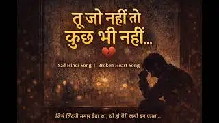 तू जो नहीं तो कुछ भी नहीं | Sad Hindi Song | Old Voice | Broken Heart Song