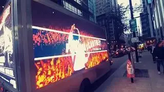 Digital Billboard Truck promoting a concert, Montreal-Toronto-Ottawa