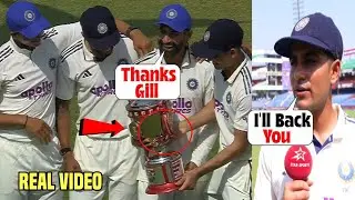 Shubman Gill Handed Trophy To Young Star Narayan Jagadeesan | Proud Moment 🇮🇳