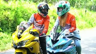 PASANGAN HOBI MOTOR NINJA DIBULLY ANAK MOTOR MATIC !! Kan..