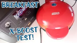 Ecoflow River Pro X Boost Test - Dash 8 Inch Griddle - 750 watts - Solar Cooking!
