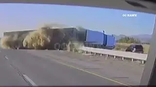 CAUGHT ON CAMERA- Coachella Valley semi crash