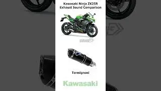 Kawasaki ZX25R Exhaust Comparison #kawasaki #zx25r #exhaust