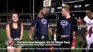 East View Patriots Football | Highlights v Reagan | 2013