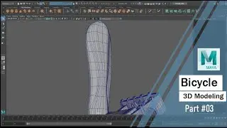 Mountain Bicycle 3D Modeling in Maya. Part #03