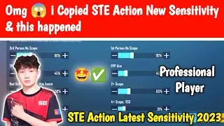 Omg 😱 i Copied STE Action New Sensitivity & this happened | STE Action Latest Sensitivity 2023 ✅