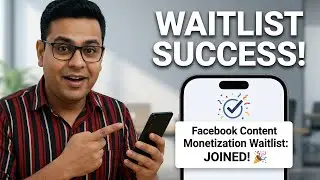 You're on the waitlist Facebook 🎉 | Content monetization you're on the waitlist