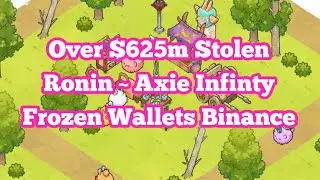 Over $625m Stolen From Axie Infinity Ronin Network ~ Binance freezes Wallets