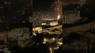 #Athens #Newyear #fireworks #2024